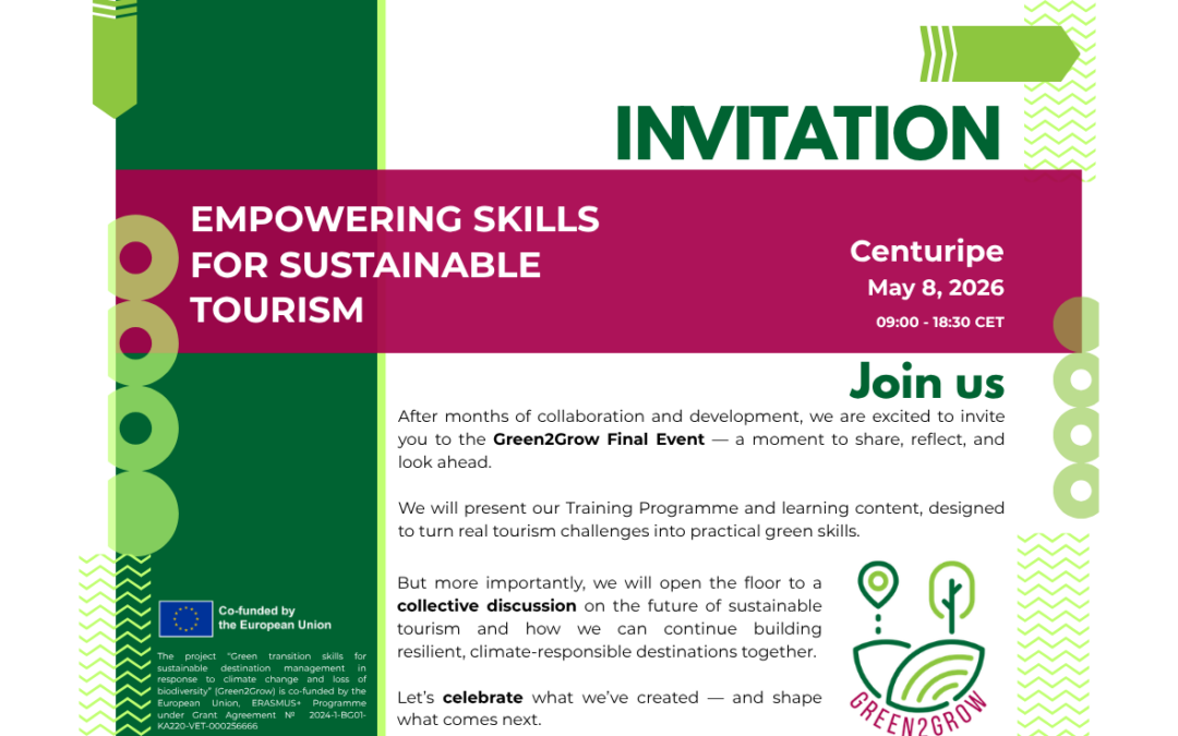 Green2Grow Final Event – Shaping the Future of Sustainable Tourism